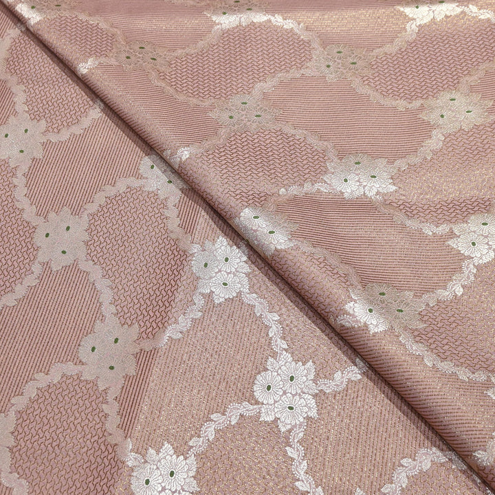 Luxury Silk Antique Meena Zari Jaal Brocade Fabric | Designer Ethnic Wear Fabric | TSW425-7