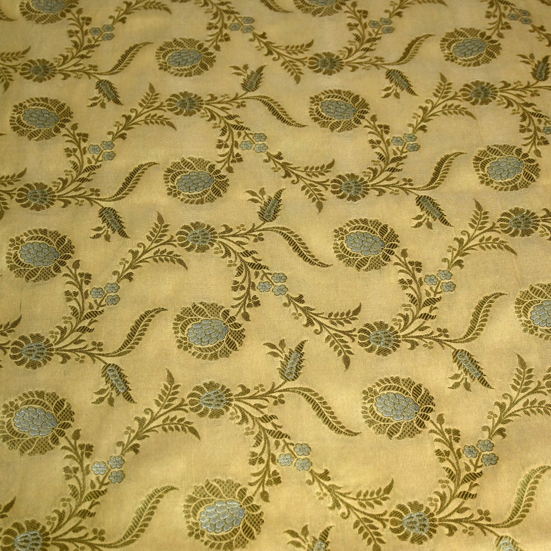 Silk Alfi Zari Brocade Fabric