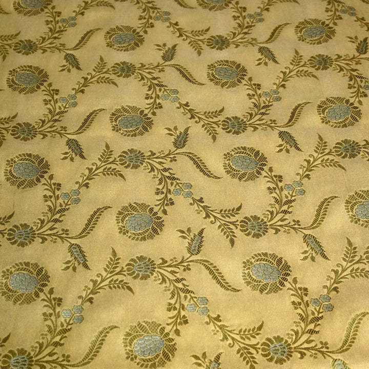 Silk Alfi Zari Brocade Fabric