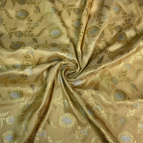 Silk Alfi Zari Brocade Fabric