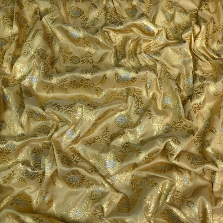 Silk Alfi Zari Brocade Fabric