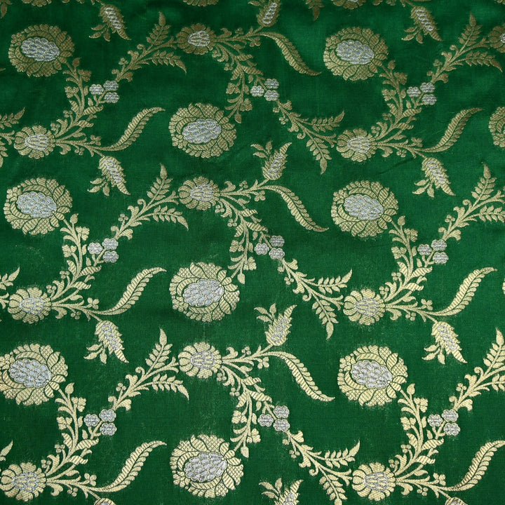 Silk Alfi Zari Brocade Fabric