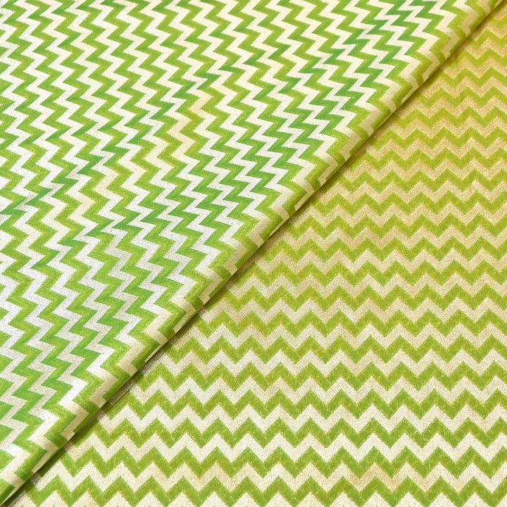 Premium Chanderi Paudi Brocade Jaal Fabric | Designer Fabric | 180000-01
