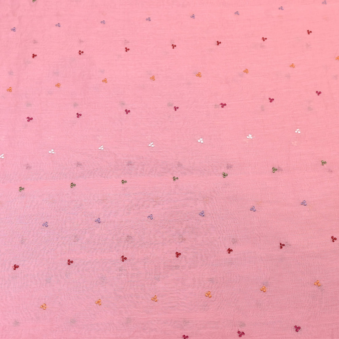 Mul Chanderi Thread Work Embroidery – Designer Summer Fabric GP4010A-4