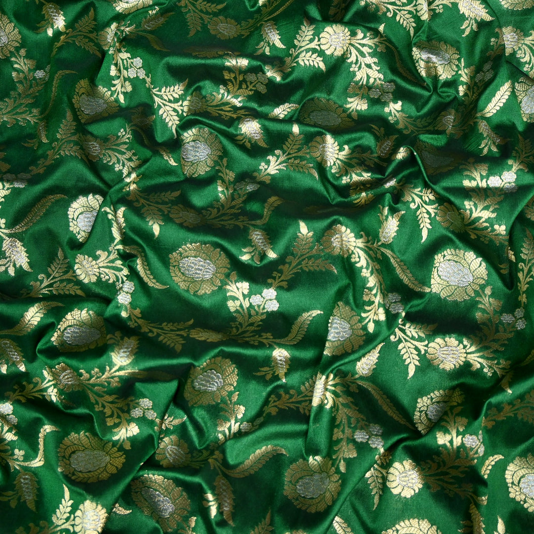 Silk Alfi Zari Brocade Fabric