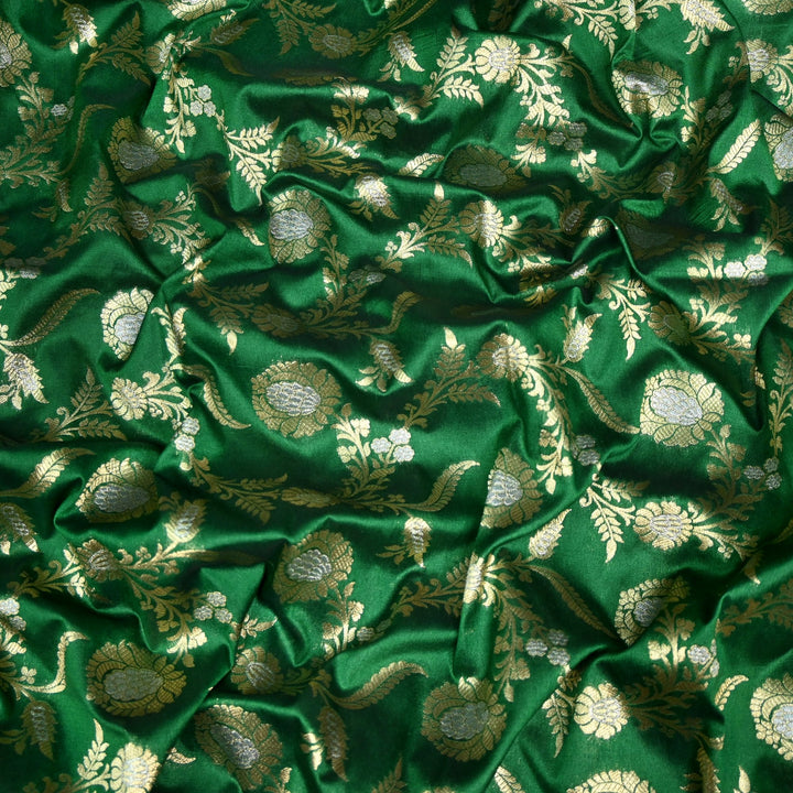 Silk Alfi Zari Brocade Fabric