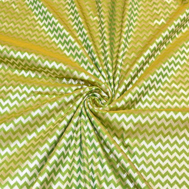 Premium Chanderi Paudi Brocade Jaal Fabric | Designer Fabric | 180000-01