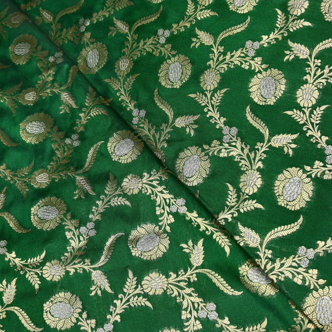 Silk Alfi Zari Brocade Fabric