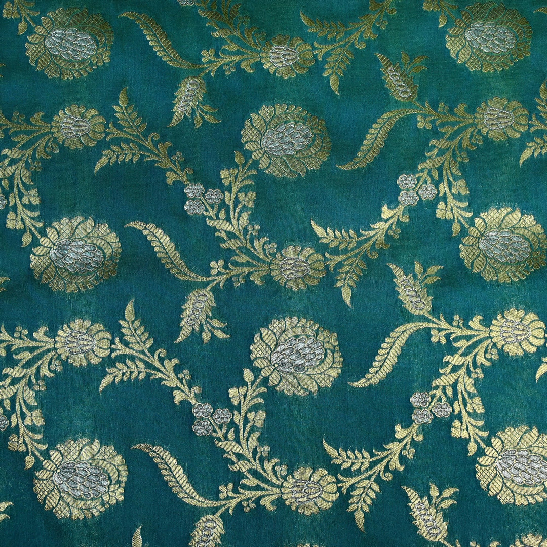 Silk Alfi Zari Brocade Fabric