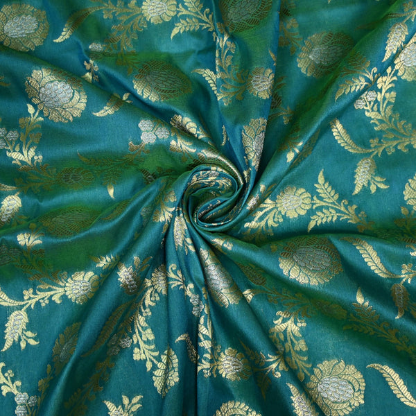 Silk Alfi Zari Brocade Fabric