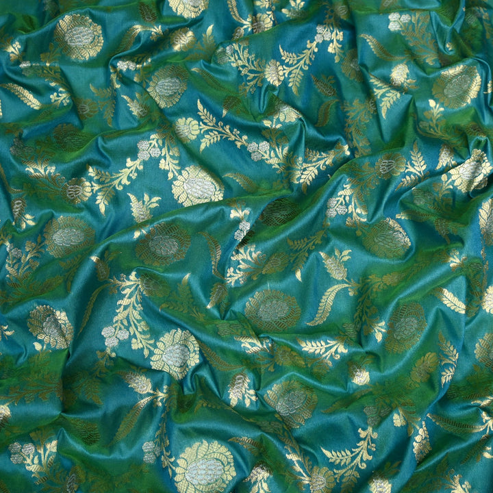 Silk Alfi Zari Brocade Fabric