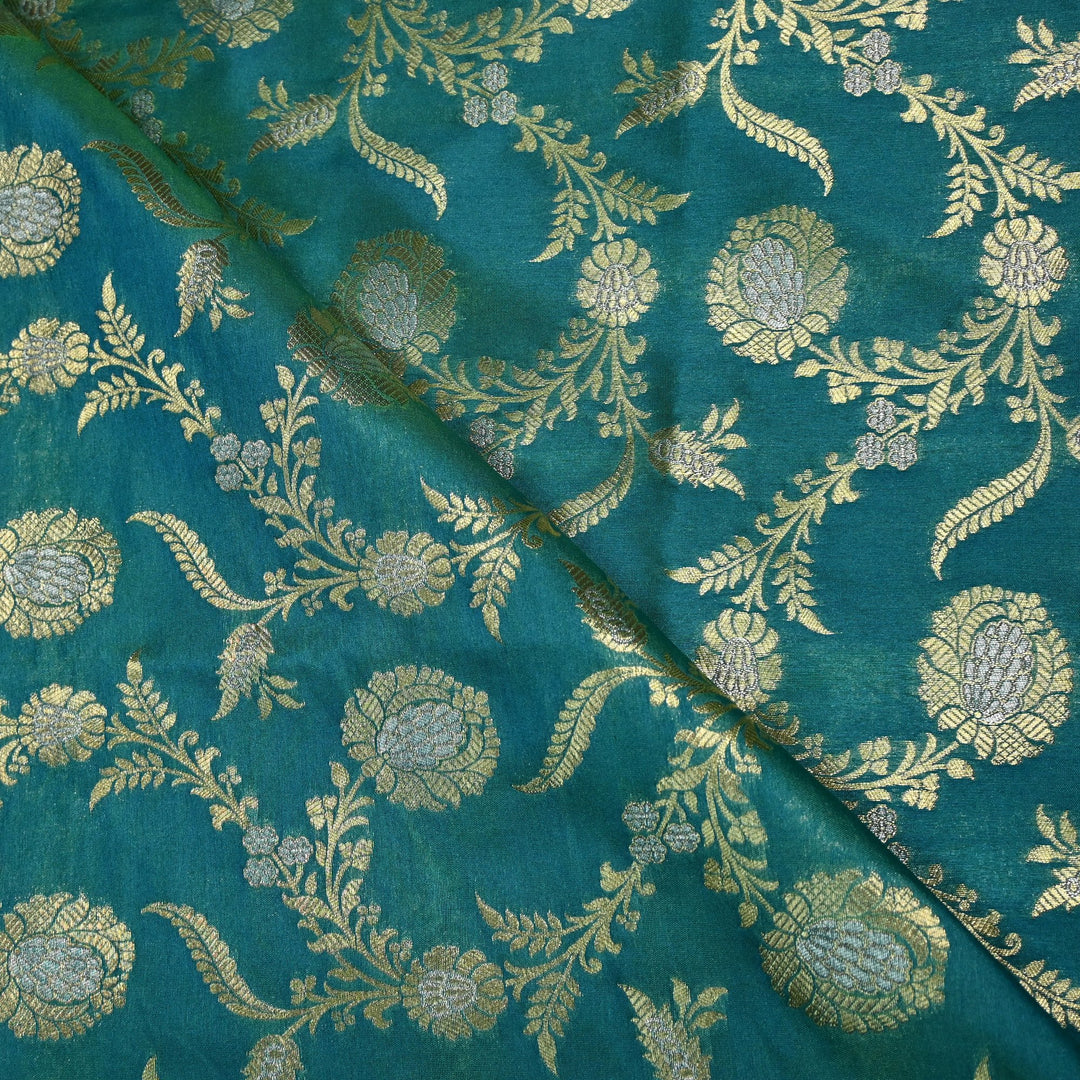 Silk Alfi Zari Brocade Fabric