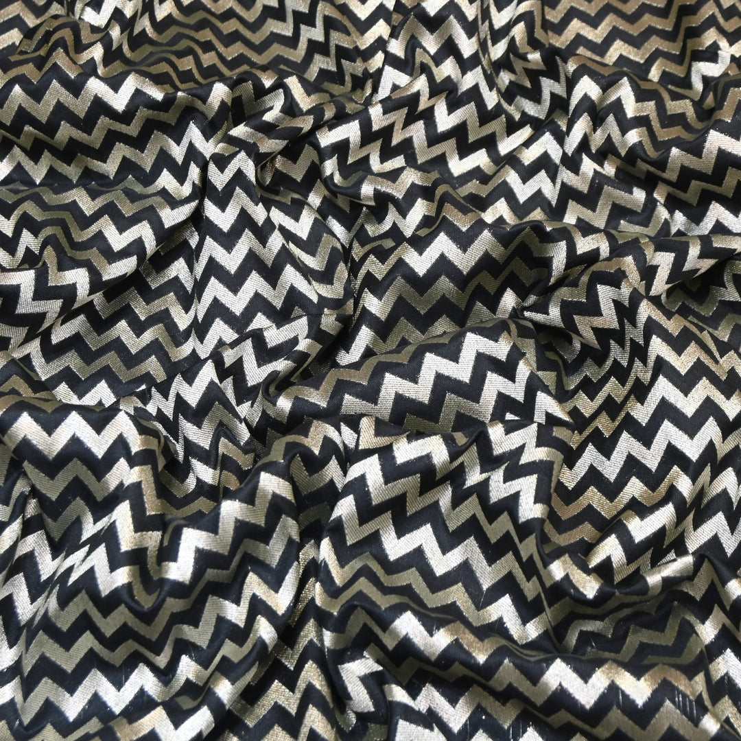 Premium Chanderi Paudi Brocade Jaal Fabric | Designer Fabric | 180000-03