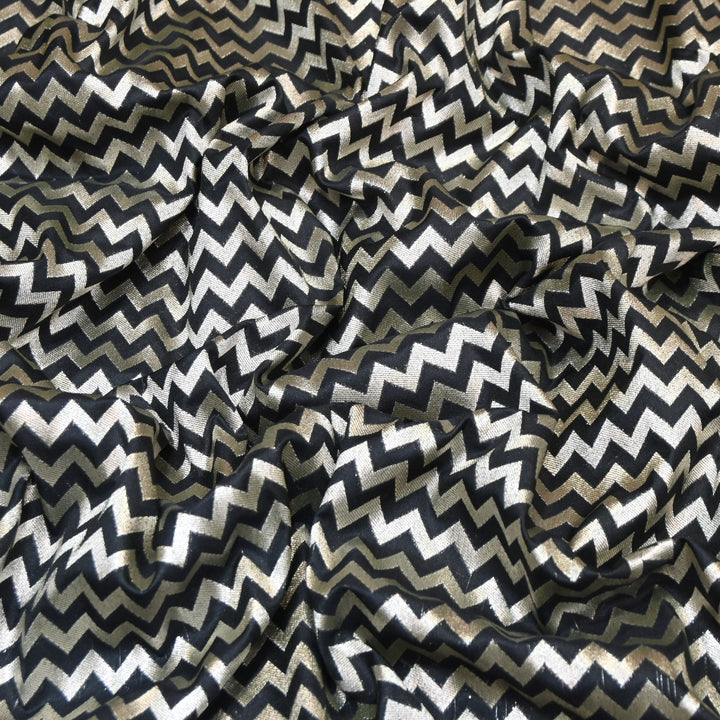 Premium Chanderi Paudi Brocade Jaal Fabric | Designer Fabric | 180000-03
