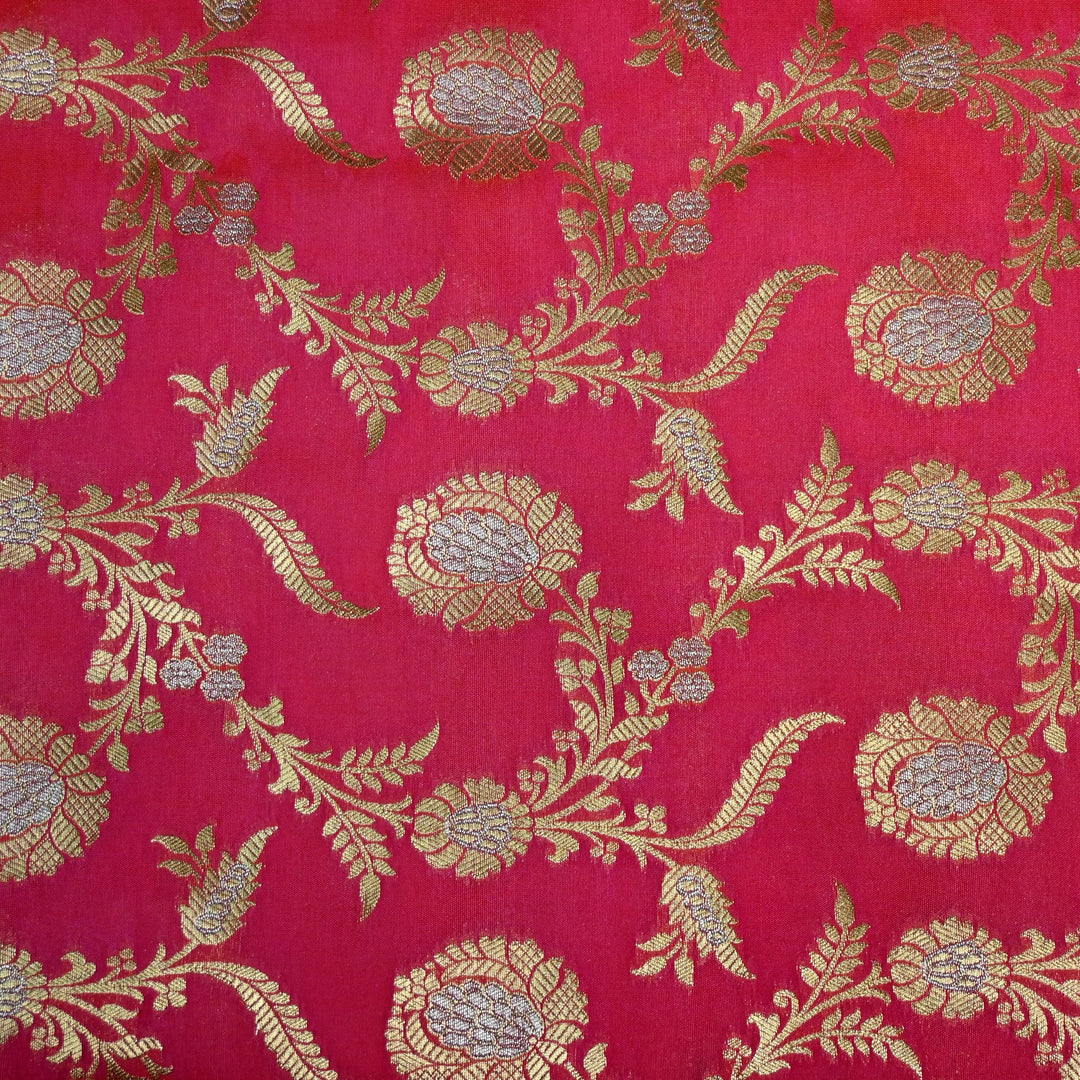 Silk Alfi Zari Brocade Fabric