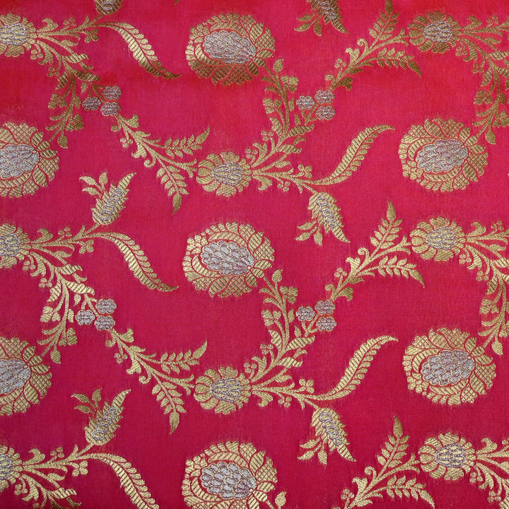 Silk Alfi Zari Brocade Fabric