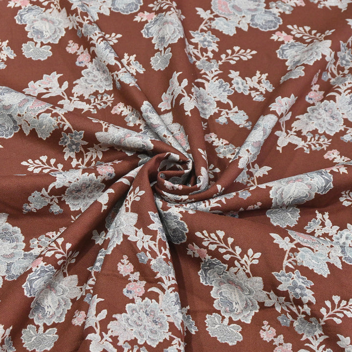 Premium Pashmina Digital Print Fabric | Soft & Luxurious Designer Printed Pashmina Fabric| WIN178-4