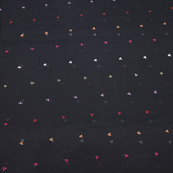Mul Chanderi Thread Work Embroidery – Designer Summer Fabric GP4010A-5