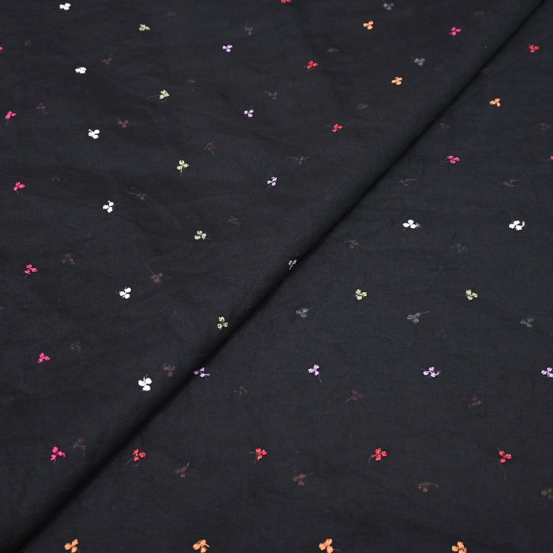 Mul Chanderi Thread Work Embroidery – Designer Summer Fabric GP4010A-5