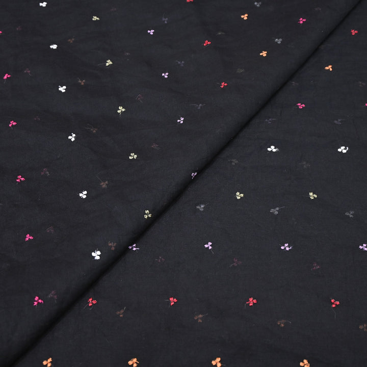 Mul Chanderi Thread Work Embroidery – Designer Summer Fabric GP4010A-5