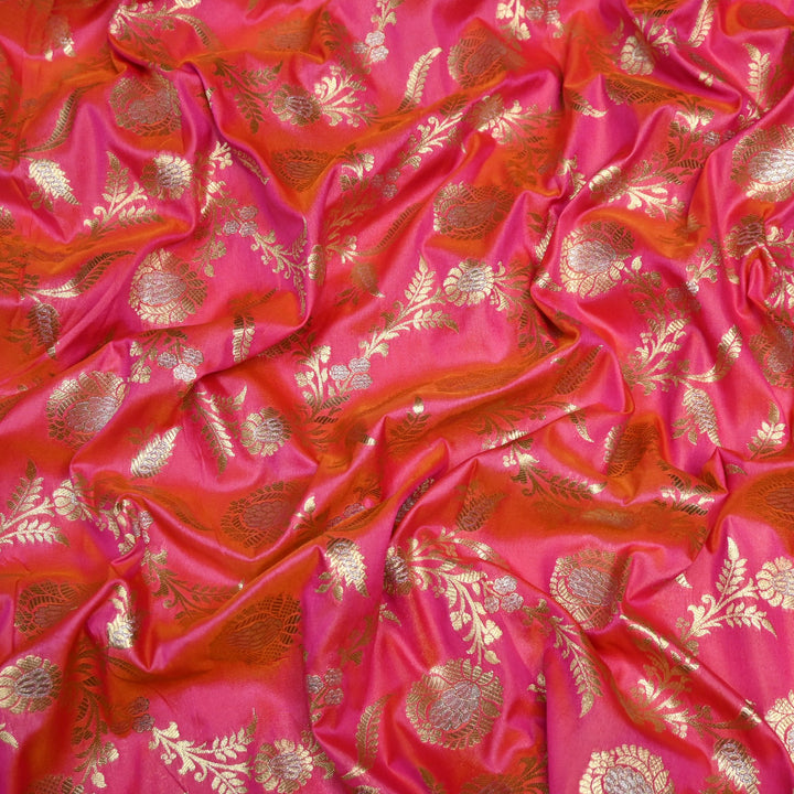 Silk Alfi Zari Brocade Fabric