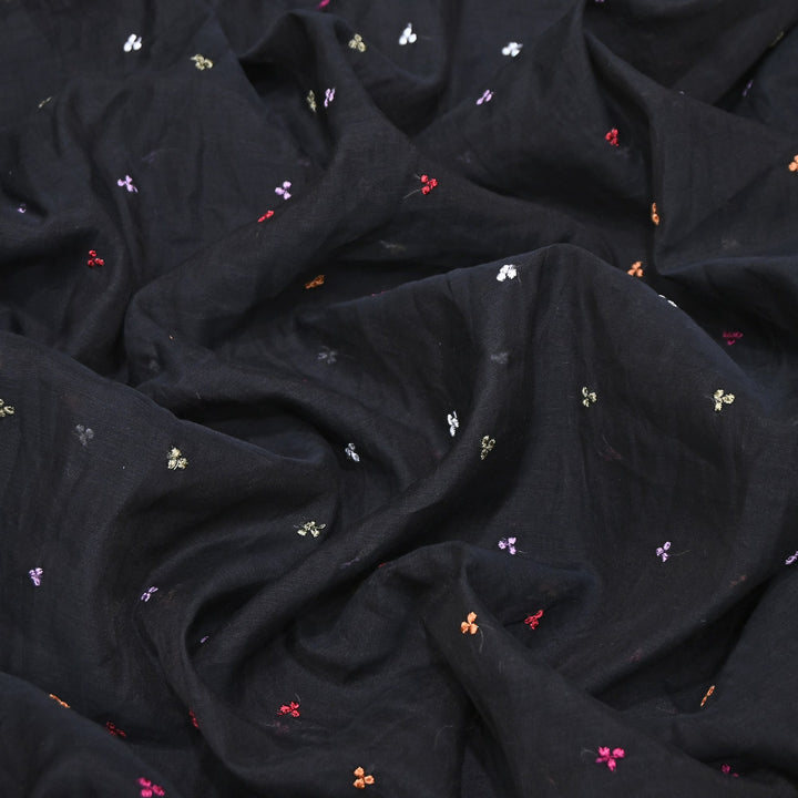 Mul Chanderi Thread Work Embroidery – Designer Summer Fabric GP4010A-5