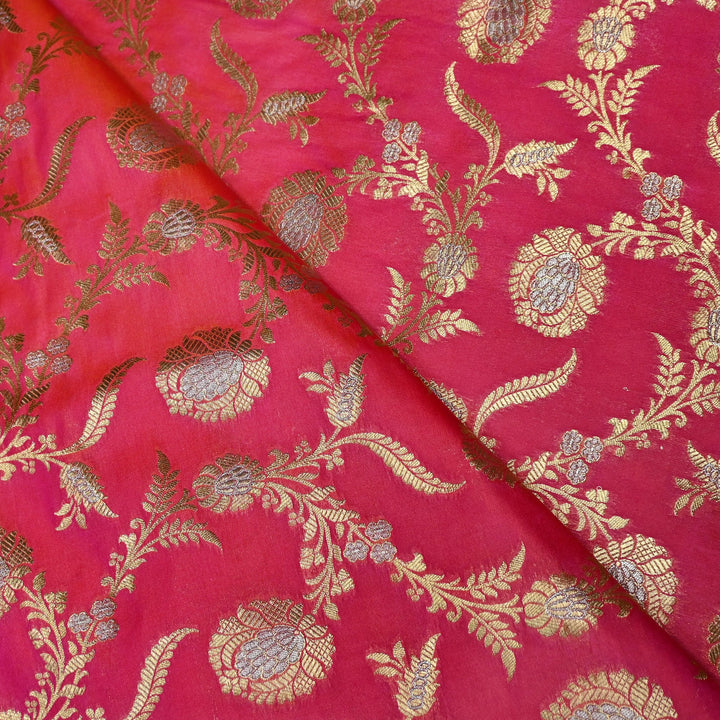 Silk Alfi Zari Brocade Fabric