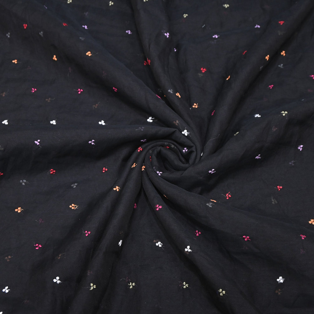Mul Chanderi Thread Work Embroidery – Designer Summer Fabric GP4010A-5