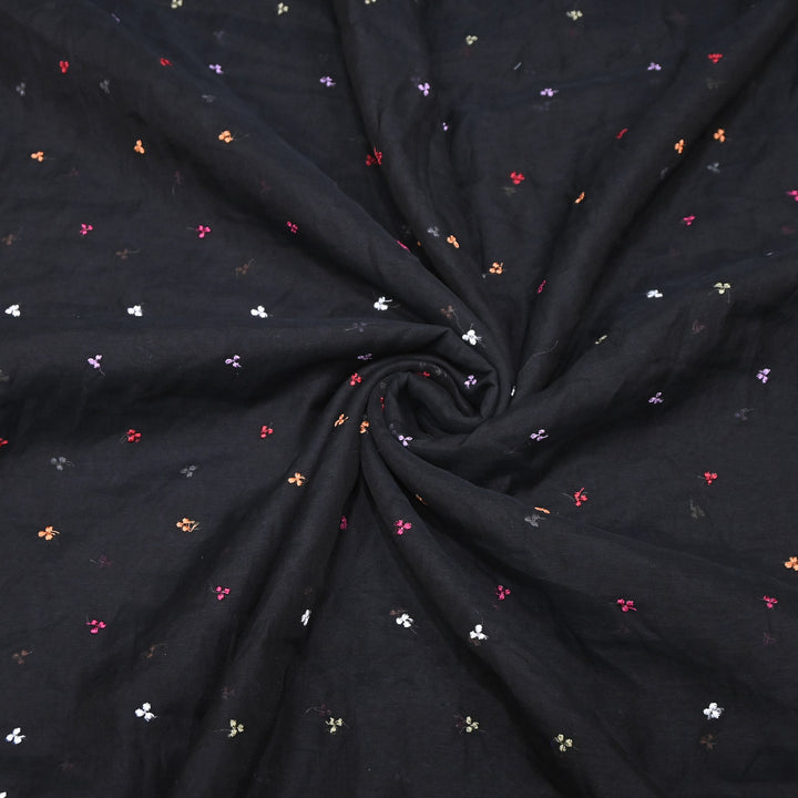 Mul Chanderi Thread Work Embroidery – Designer Summer Fabric GP4010A-5