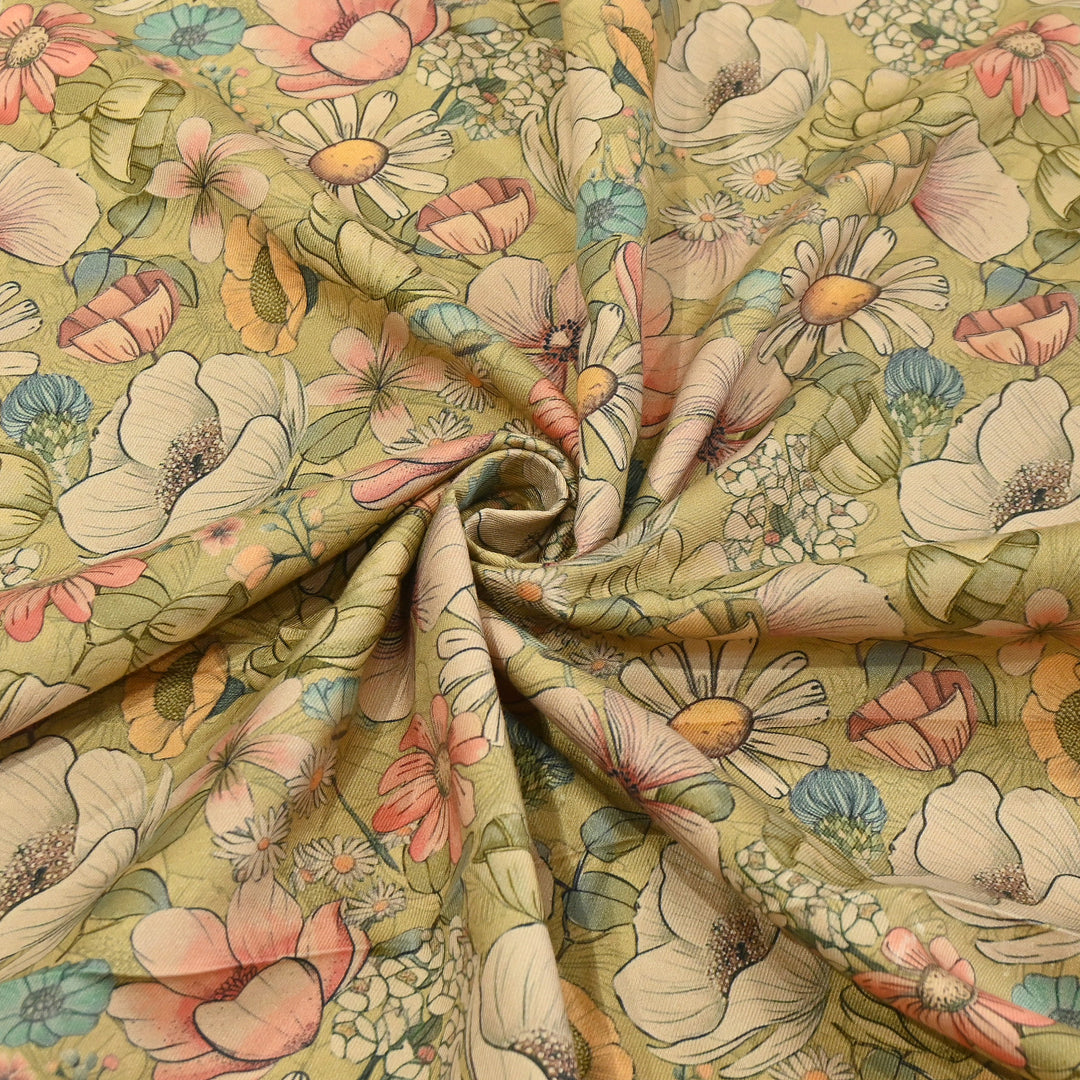 Premium Pashmina Digital Print Fabric | Soft & Luxurious Designer Printed Pashmina Fabric| WIN178-7