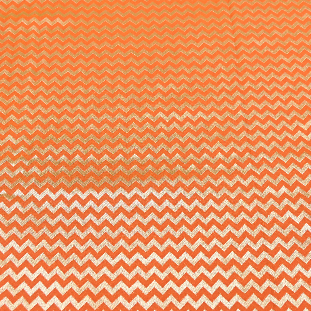 Premium Chanderi Paudi Brocade Jaal Fabric | Designer Fabric | 180000-06