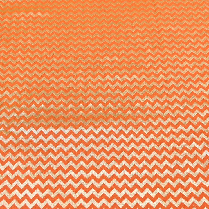 Premium Chanderi Paudi Brocade Jaal Fabric | Designer Fabric | 180000-06