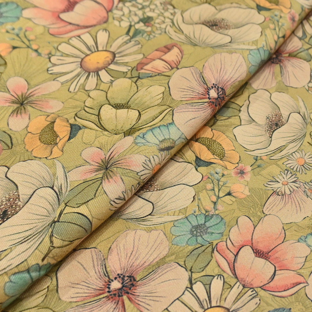 Premium Pashmina Digital Print Fabric | Soft & Luxurious Designer Printed Pashmina Fabric| WIN178-7