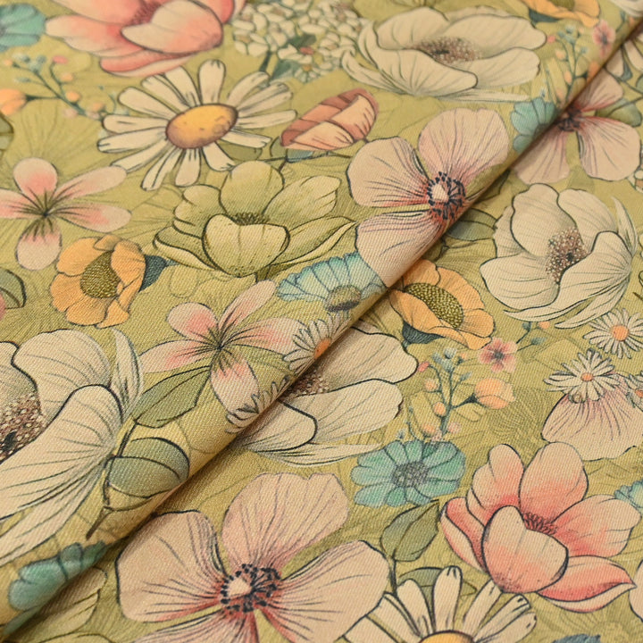 Premium Pashmina Digital Print Fabric | Soft & Luxurious Designer Printed Pashmina Fabric| WIN178-7