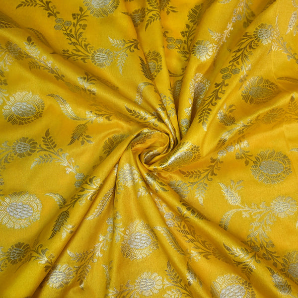 Silk Alfi Zari Brocade Fabric