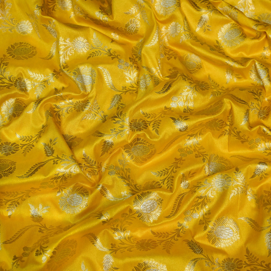 Silk Alfi Zari Brocade Fabric