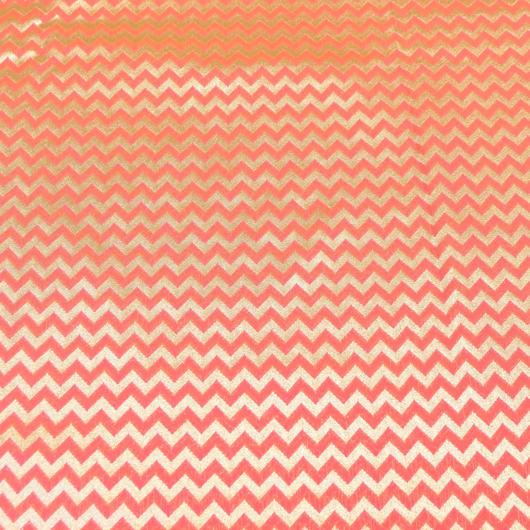 Premium Chanderi Paudi Brocade Jaal Fabric | Designer Fabric | 180000-08