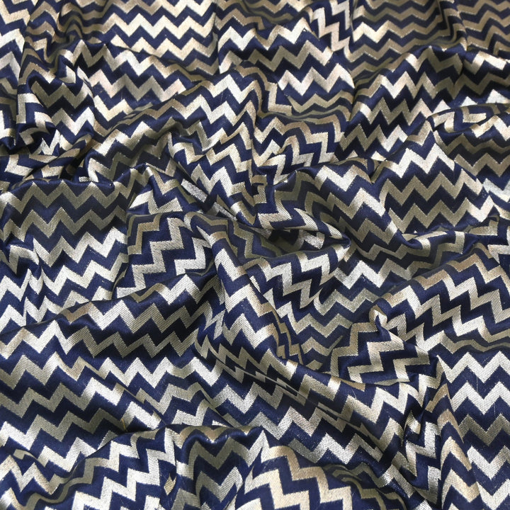 Premium Chanderi Paudi Brocade Jaal Fabric | Designer Fabric | 180000-07