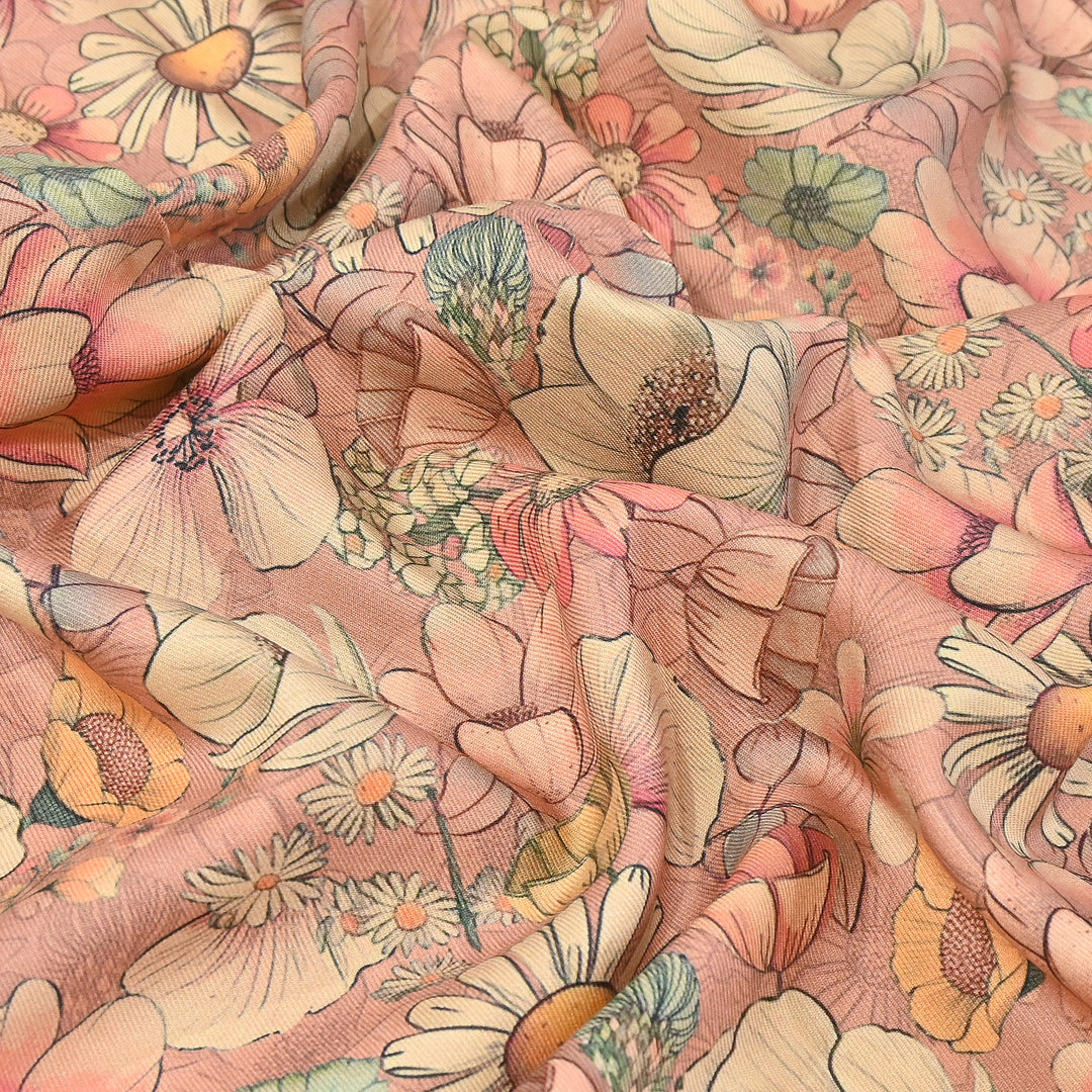 Premium Pashmina Digital Print Fabric | Soft & Luxurious Designer Printed Pashmina Fabric| WIN178-12