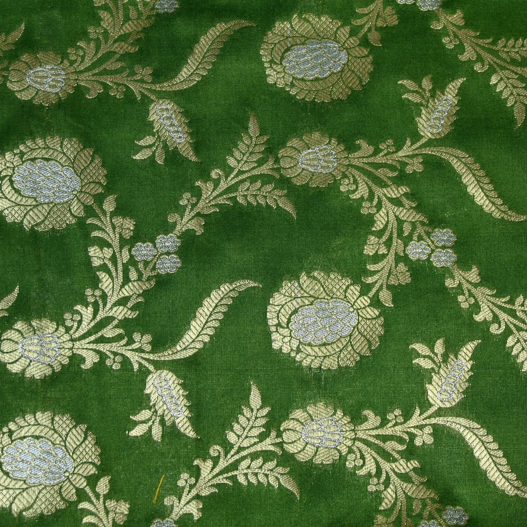 Silk Alfi Zari Brocade Fabric