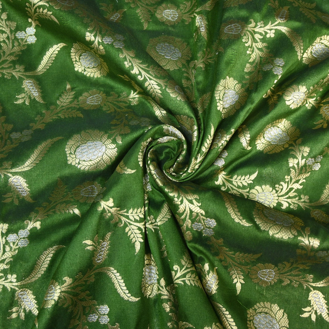 Silk Alfi Zari Brocade Fabric