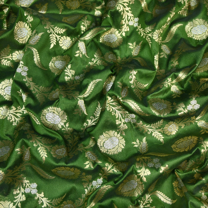 Silk Alfi Zari Brocade Fabric