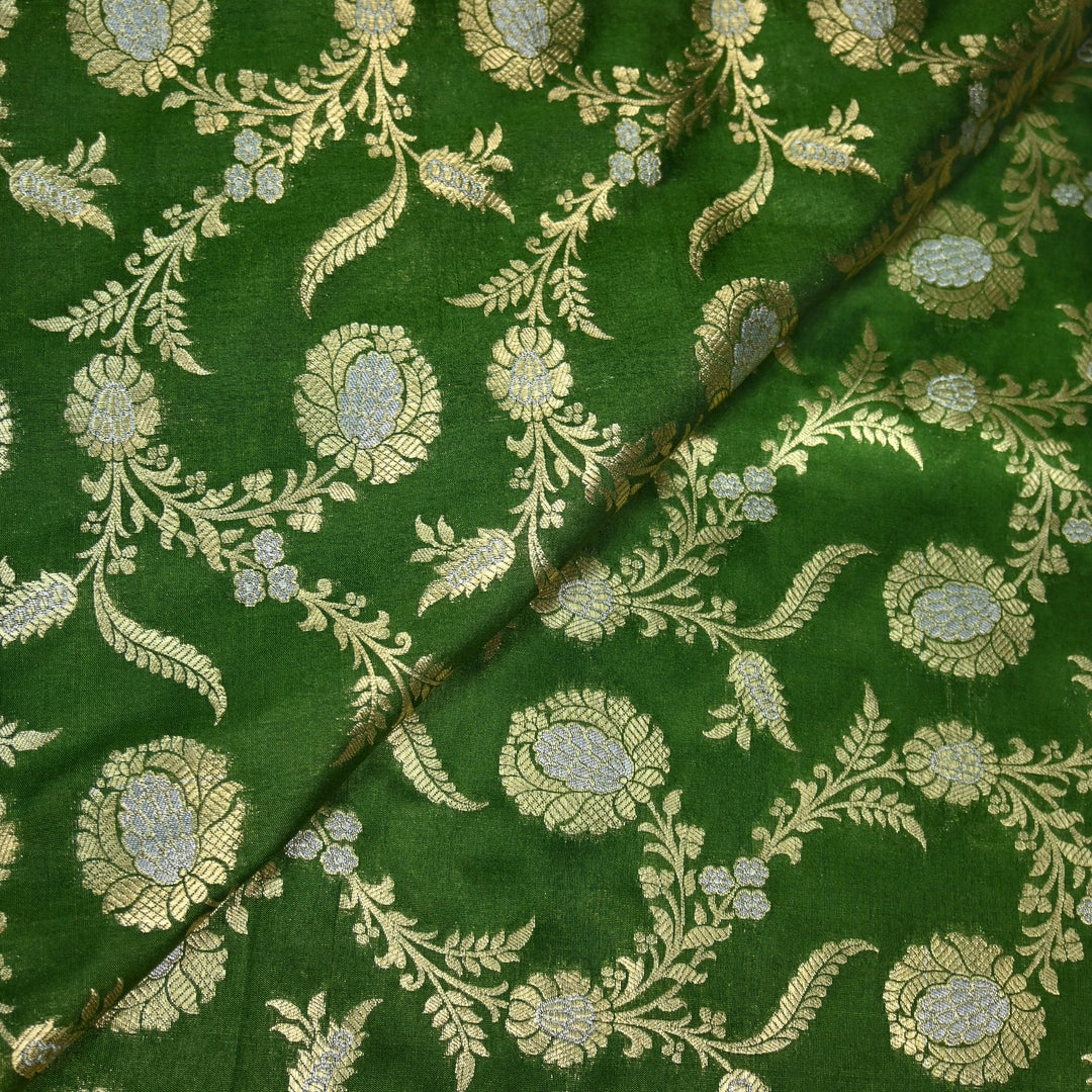 Silk Alfi Zari Brocade Fabric