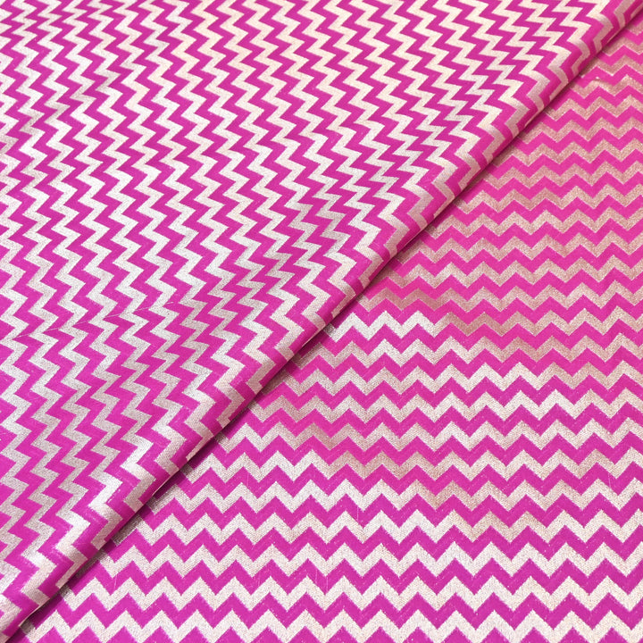 Premium Chanderi Paudi Brocade Jaal Fabric | Designer Fabric | 180000-10