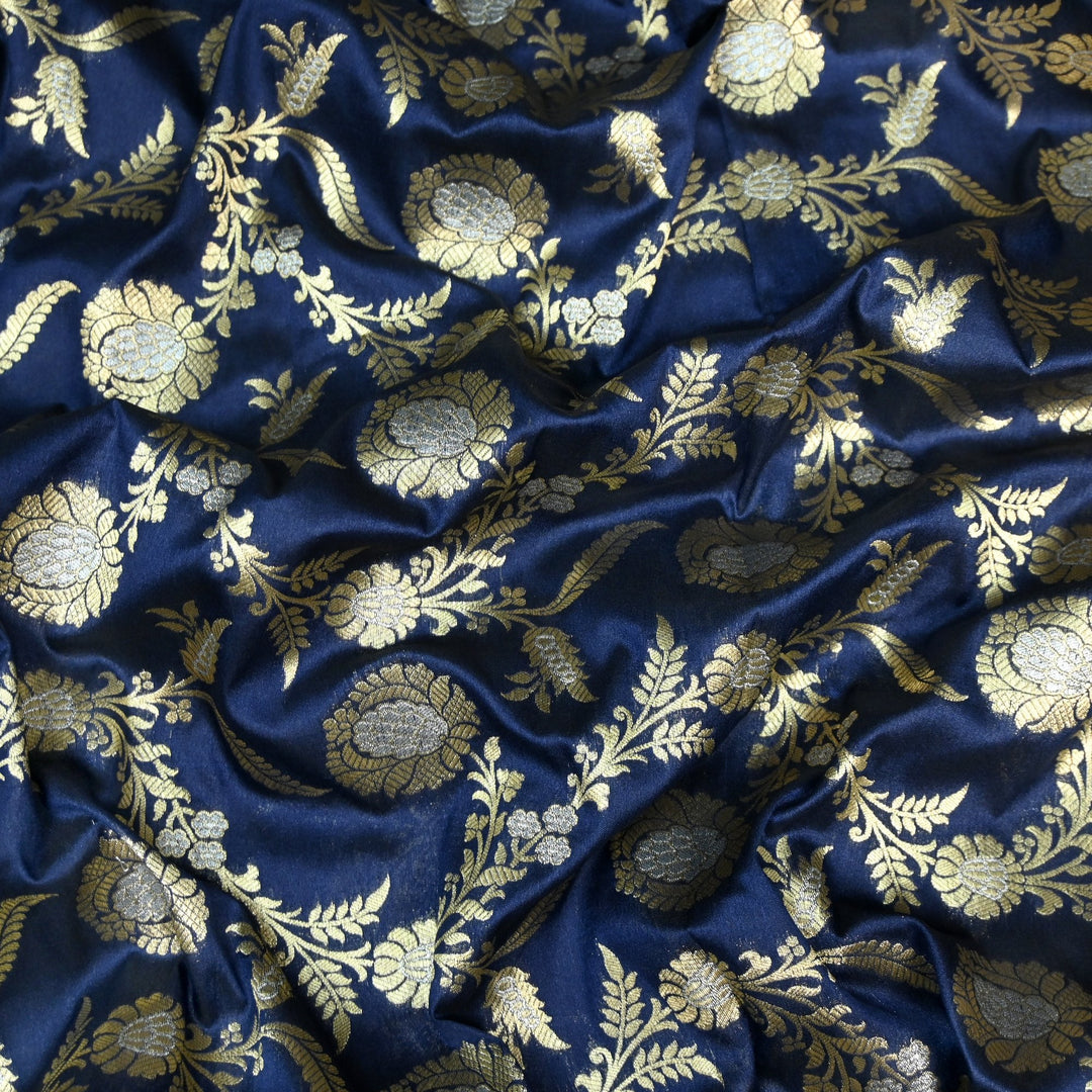 Silk Alfi Zari Brocade Fabric