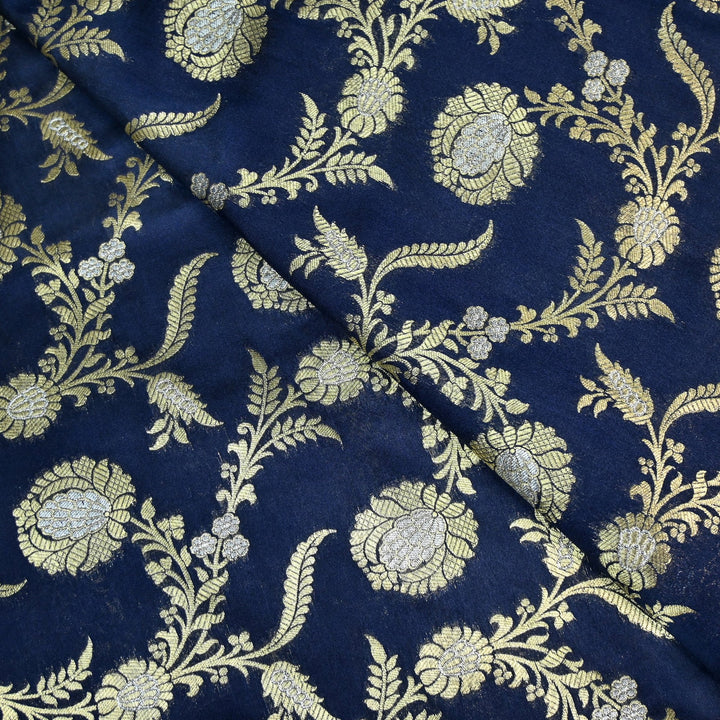 Silk Alfi Zari Brocade Fabric