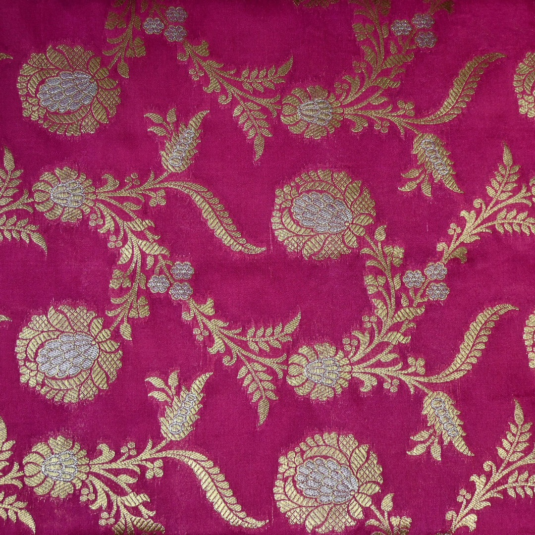 Silk Alfi Zari Brocade Fabric