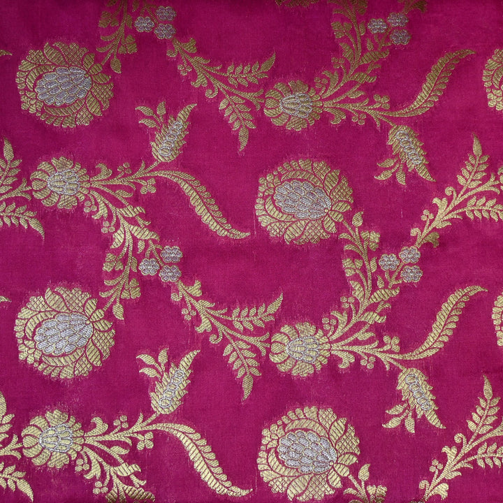 Silk Alfi Zari Brocade Fabric
