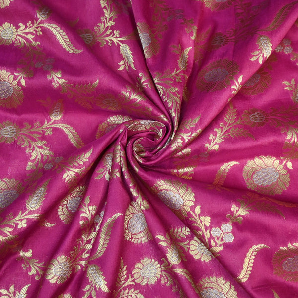 Silk Alfi Zari Brocade Fabric