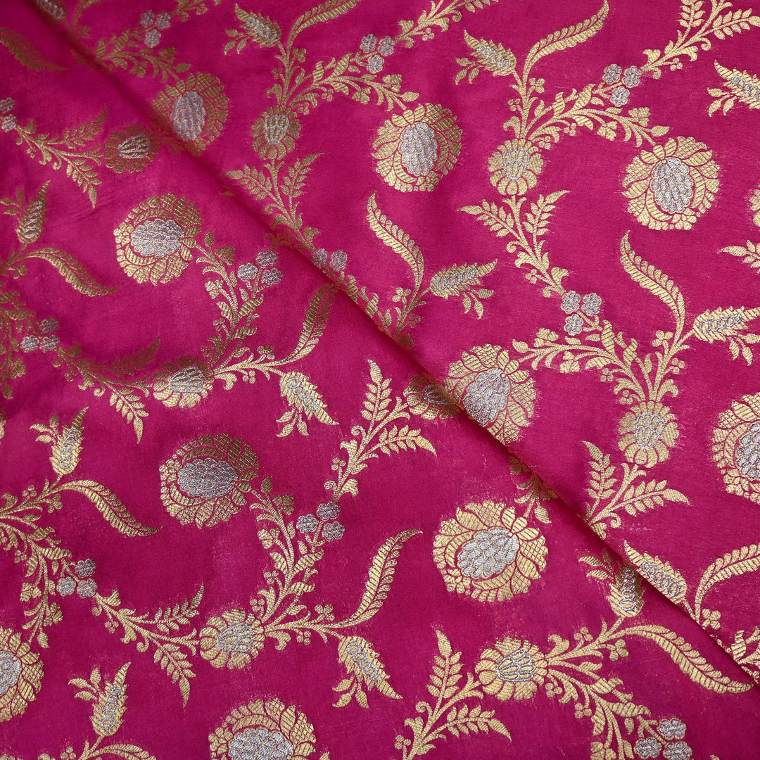 Silk Alfi Zari Brocade Fabric